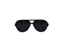 Load image into Gallery viewer, Walnut Aviator Sunglasses - Customizable: Black
