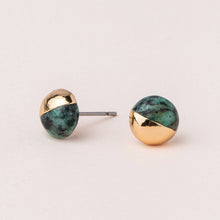 Load image into Gallery viewer, Dipped Stone Stud Earrings