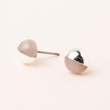 Load image into Gallery viewer, Dipped Stone Stud Earrings