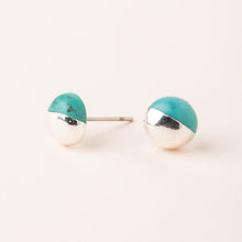Load image into Gallery viewer, Dipped Stone Stud Earrings