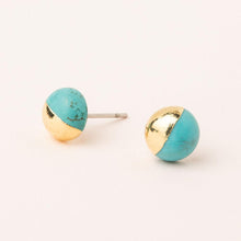 Load image into Gallery viewer, Dipped Stone Stud Earrings
