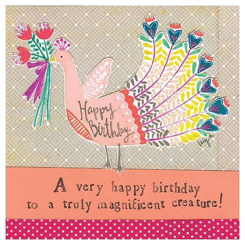 TRULY MAGNIFICENT BIRTHDAY GREETING CARD 5.5 x 5.5