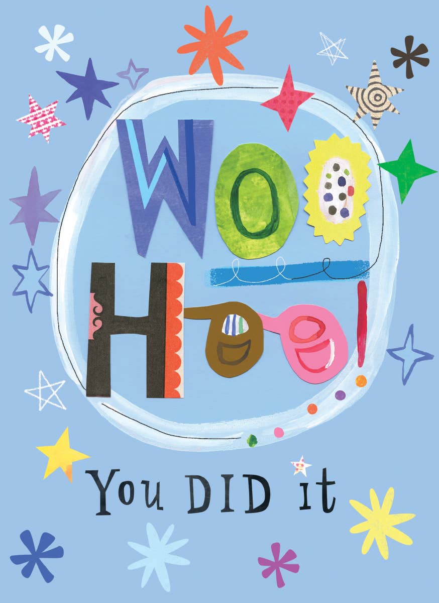 WOOHOO CONGRATULATIONS GREETING CARD 4.5 x 6.25
