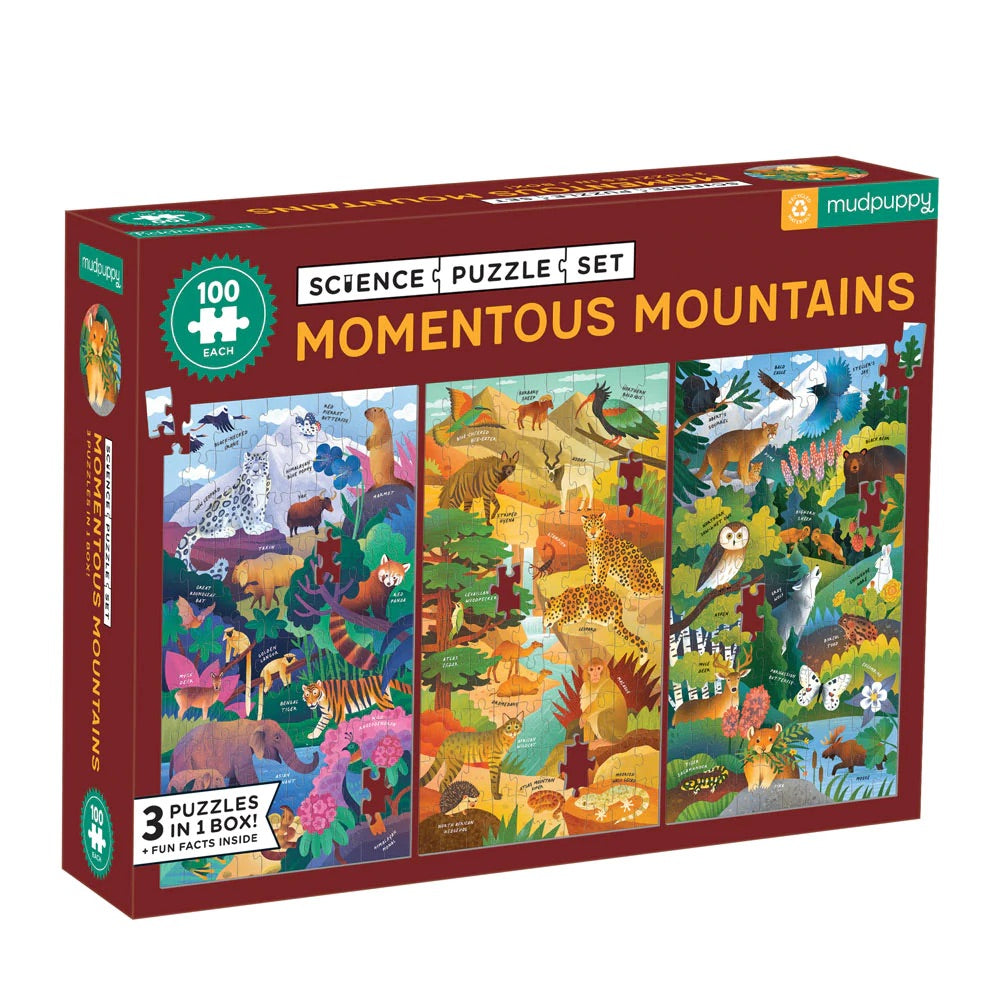 Momentous Mountains Science Puzzle Set