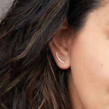 Load image into Gallery viewer, Comet Curve Earrings

