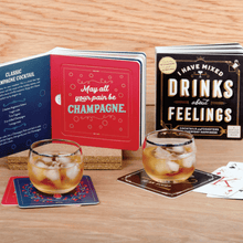 Load image into Gallery viewer, I Have Mixed Drinks About Feelings Coaster Book

